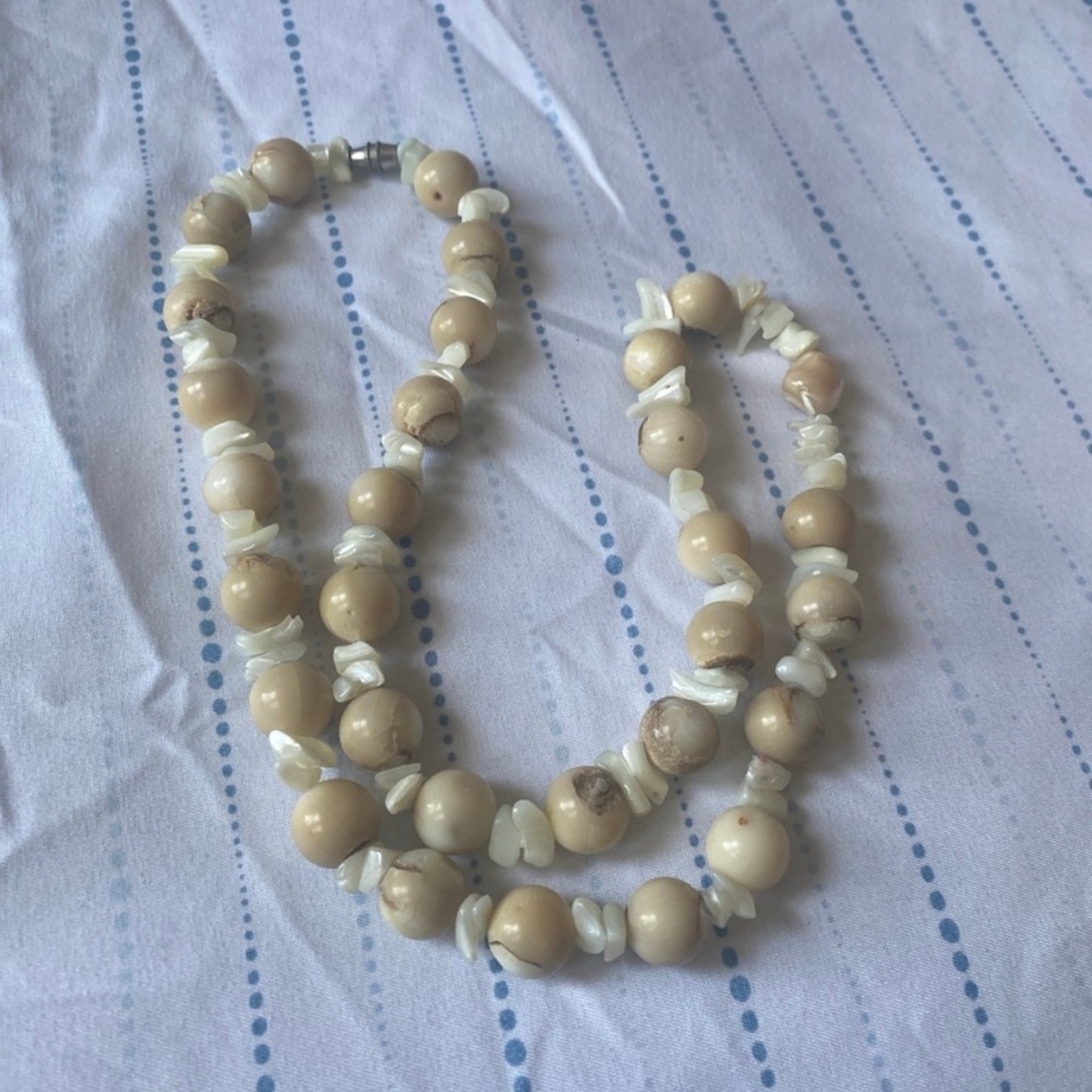 White coral necklace
